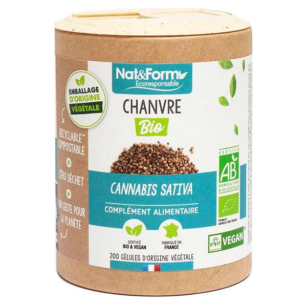 Écoresponsable Chanvre Bio 200 gélules végétales