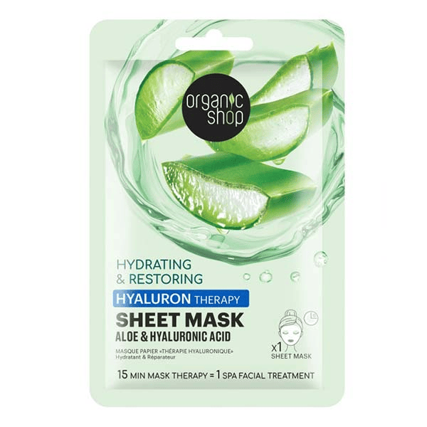Masque tissu Hydratant & Réparateur - Aloé & Acid Hyaluronique