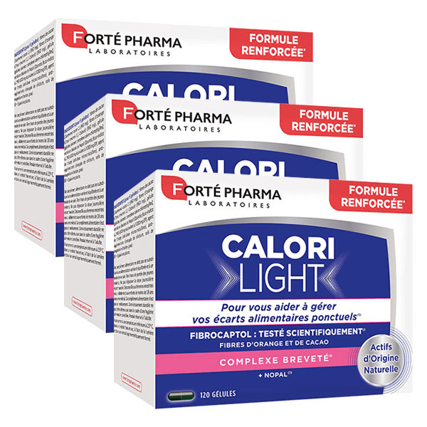 CaloriLight Capteur de Graisses Minceur Perte de Poids - 120 Gélules - Lot de 3