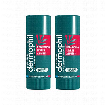 Stick réparation lèvres abîmées naturel lot de 2 sticks 4g