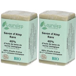 Savon d'Alep Rare BIO 40% laurier