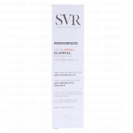 Clairial crème SPF50+ tube 50ml