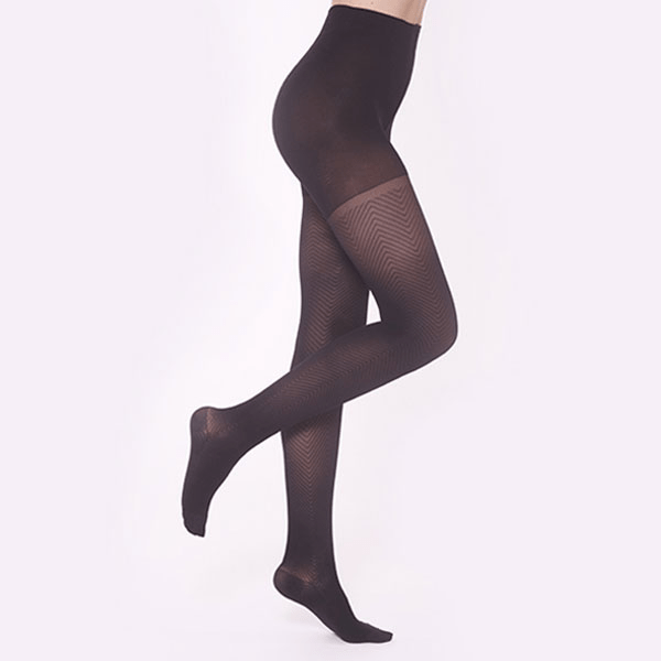 Collant de compression Semi-transparent Motif Twist MicroVoile Taille 3 Classe 2