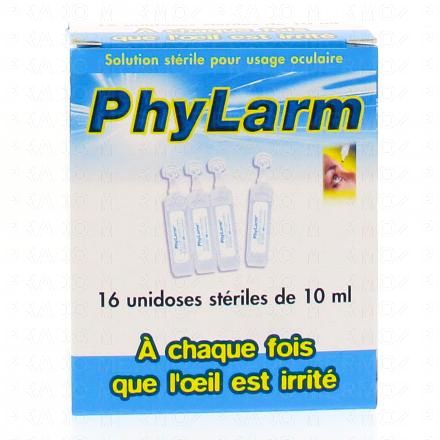 Solution ophtalmique stérile 10ml boîte de 16 unidoses