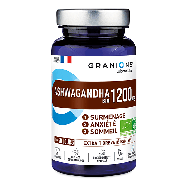 Granions Ashwagandha Pilulier 1200 Mg Bio 60 comprimés