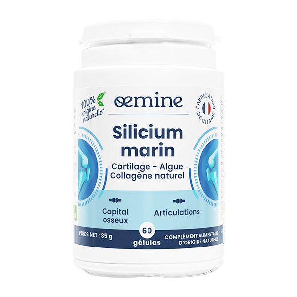 Silicium Marin Collagène et Calcium Capital Osseux et Articulations 60 gélules