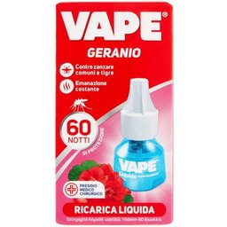 Vape Geranium Liquide Anti-Moustique Recharge 60 Nuits 36ml