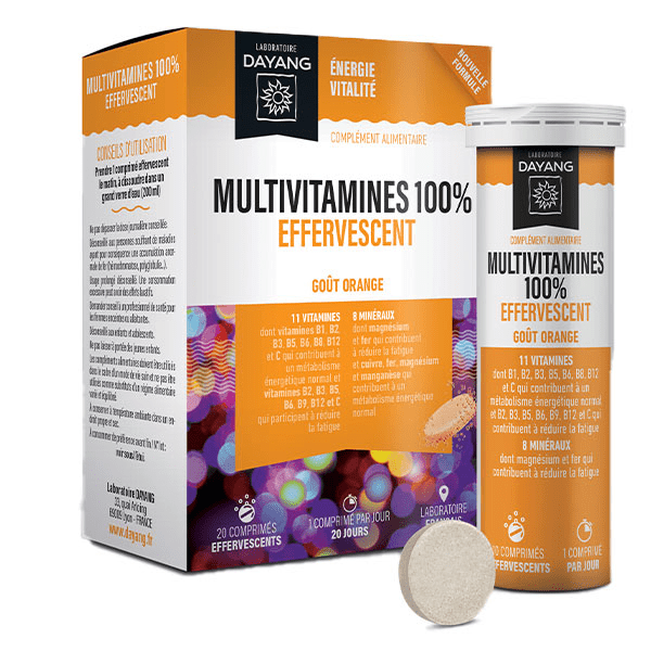 Multivitamines 100% 20 comprimés effervescents