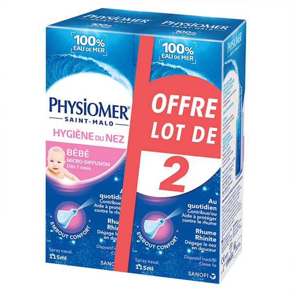 Hygiène du Nez Nourrissons Micro-Diffusion Lot de 2 x 115ml