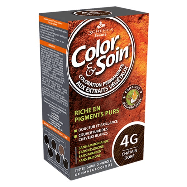 Color & Soin Coloration Permanente N°4G Chatain Doré