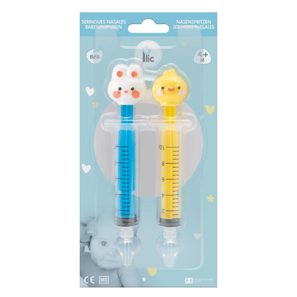 Care Lot de 2 Seringues nasales Poussin et Lapin