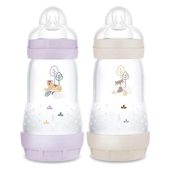 Biberon Esac- 260Ml Lilas + Sable Tétine Débit 2 2 x 260ml