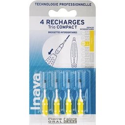 Trio Compact Recharge Brossette Interdent Jaune 1Mm 4 uts