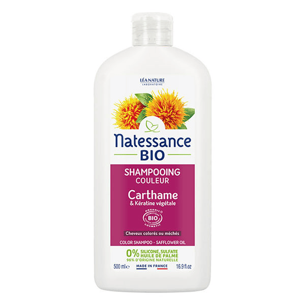 Shampoing Couleur Carthame & Kératine Bio 500ml