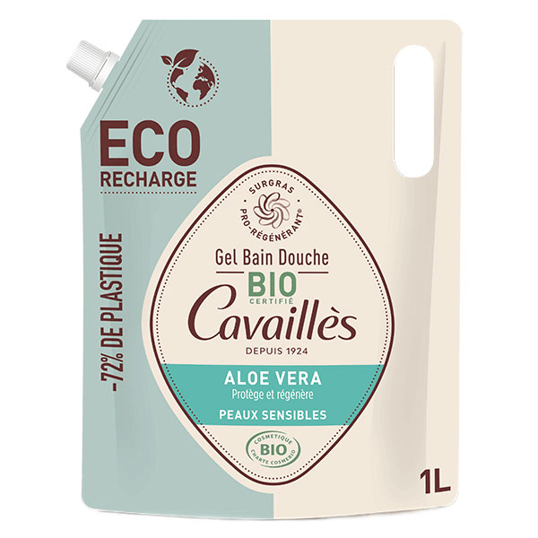 Gel Bain Douche Surgras Aloé Vera Éco-Recharge Bio 1L