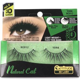 Natural Cat Cattitude 3D Lash York 1 Paire