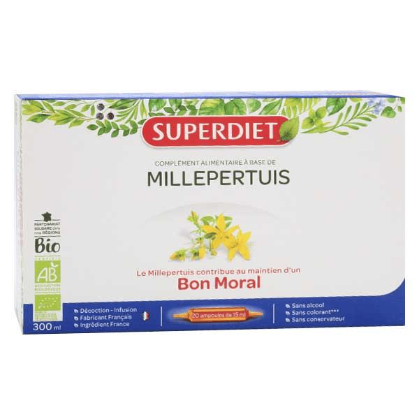 Millepertuis Bio 20 ampoules de 15ml
