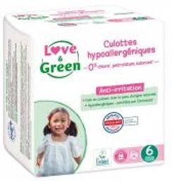 Culottes Hypoallergéniques 26 Culottes Taille 6 (+16 kg) - Paquet 26 couches-culottes