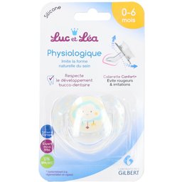 Luc & Léa Sucette Physiologique Silicone 0-6 mois Confort+