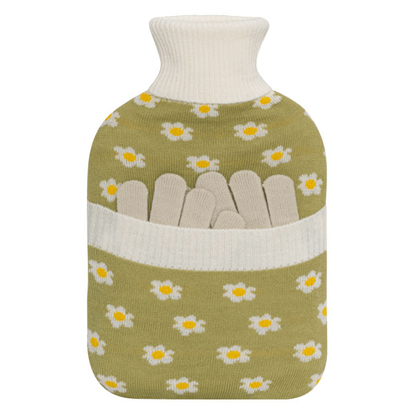 Care Bouillotte à eau duo 2L avec gants Fleurs