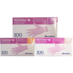Gants en latex sans poudre Naturflex Taille S