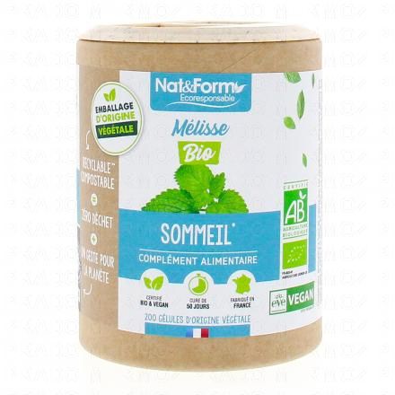 NAT & FORM Ecoresponsable - Mélisse bio 200 gélules