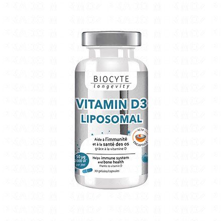 Longevity Minéraux - Vitamin D3 liposomal 30 gélules