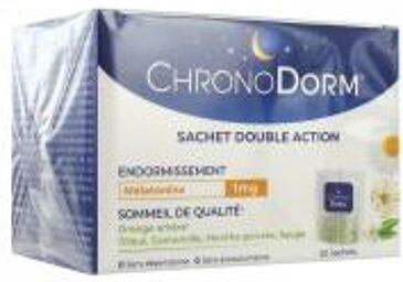 Chronodorm Mélatonine 1 mg 20 Sachets à Infuser - Boîte 20 sachets