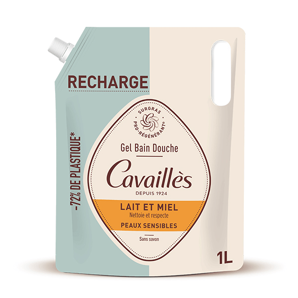 Cavaillès Eco-Recharge 1L Gbd Lait & Miel