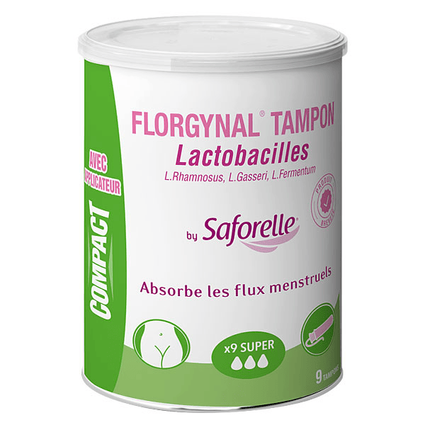 Protections Tampon Florgynal Probiotique Super Avec Applicateur 9 unités