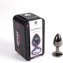 Gunmetal Butt Plug Talla S 7cm 1ud