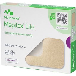 Mölnlycke® Mepilex® Lite Pansement hydrocellulaire siliconé 6 x 8,5 cm