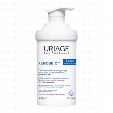 Xémose C8+ crème relipidante anti-grattage flacon pompe 400ml