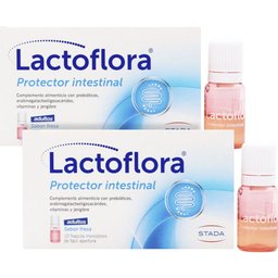 Pack Protector Intestinal Adulto Sabor Fresa 2x10 frascos