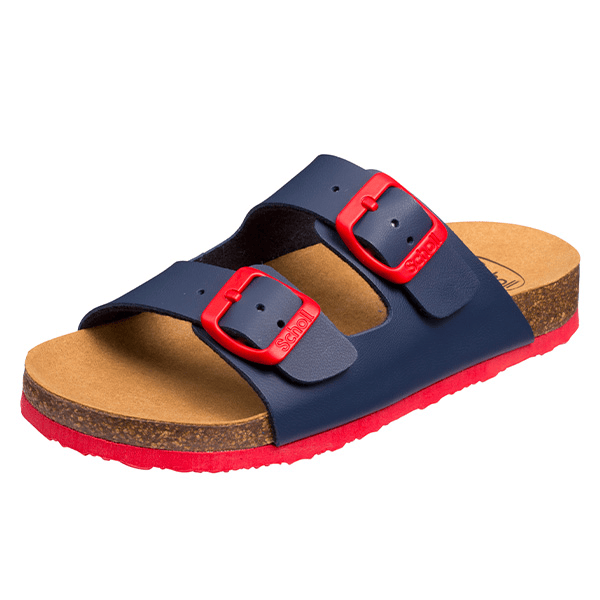 Mules Air Bag Bleu Marine Rouge Taille 33
