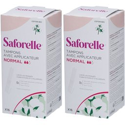 Saforelle® Tampon avec applicateur Coton BIO