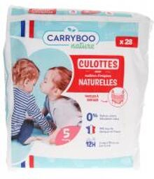 Culottes Naturelles 28 Culottes Taille 5 (12-18 kg) - Paquet 28 culottes