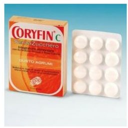 Coryfin C Supplément sans sucre au goût d'agrumes - 24 bonbons