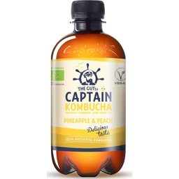 Capitaine Kombucha Ananas Pêche Pêche Bio 400 Ml