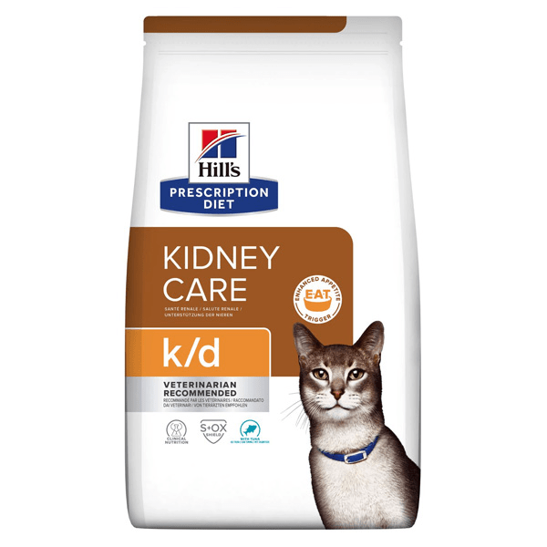 Prescription Diet Feline K/D Kidney Care Croquettes Thon 1,5kg