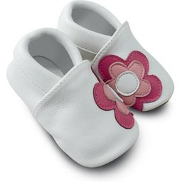 Chausson Cuir Fleur 6-12M 1 Pairee
