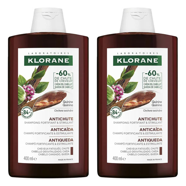 Quinine Edelweiss Shampoing Fortifiant Lot de 2 x 400ml