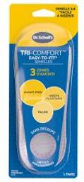 Semelles Tri-Comfort Easy-to-Fit Fmme Pointures 35 - 40 1 Paire - Blister