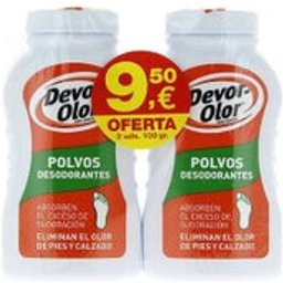 Devor Odor Déodorant Odeur Pieds Poudre 100 G 2