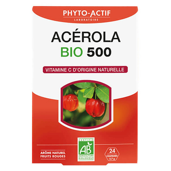 Phyto Actif Acerola Bio 500 - 24 comprimés
