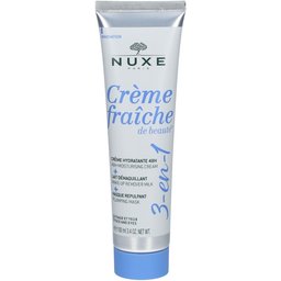 Crème fraîche de beauté® 3-en-1, Crème Hydratante 48h, Lait Démaquillant, Masque Repulpant