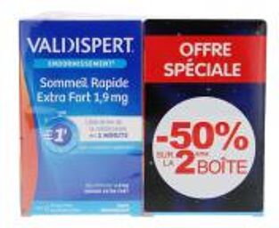 Sommeil Rapide Extra Fort 1,9 mg Lot de 2 x 40 Comprimés Orodispersibles - Lot 2 x 40 comprimés