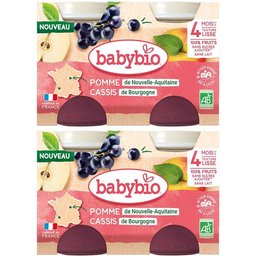 Babybio Pomme de Nouvelle-Aquitaine Cassis de Bourgogne