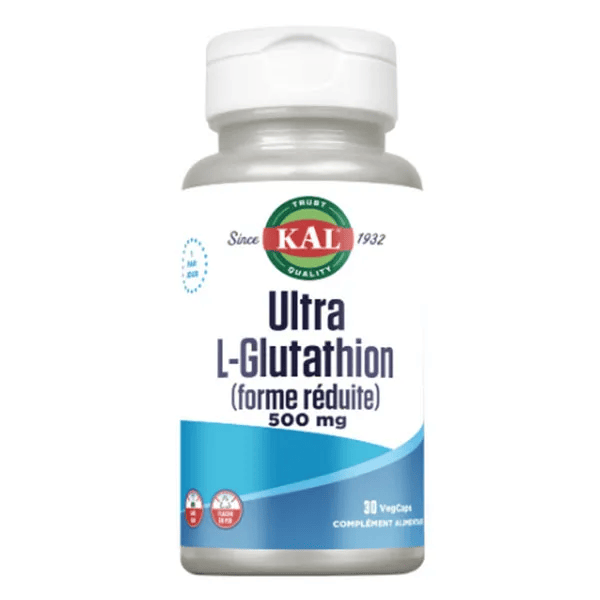 Ultra L-Glutathion (Forme réduite) - 500mg - 30 Capsules végétales