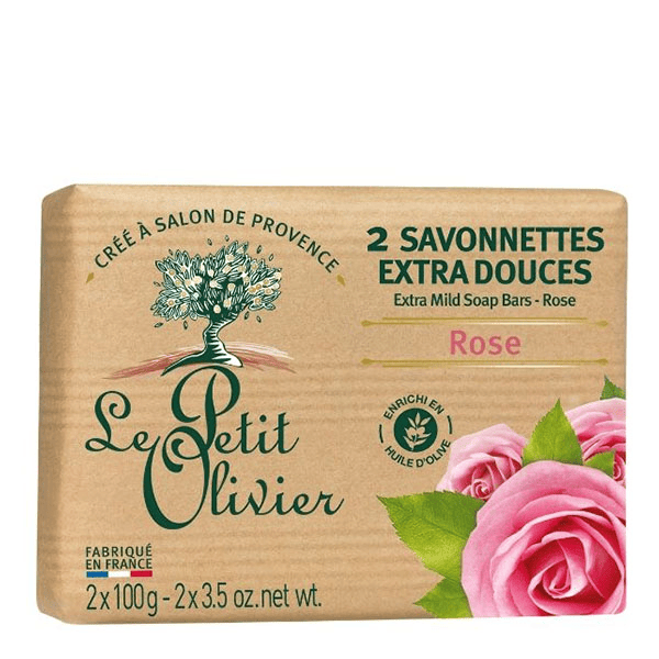 - 2 Savonnettes Extra Douces - Rose 2 x 100g